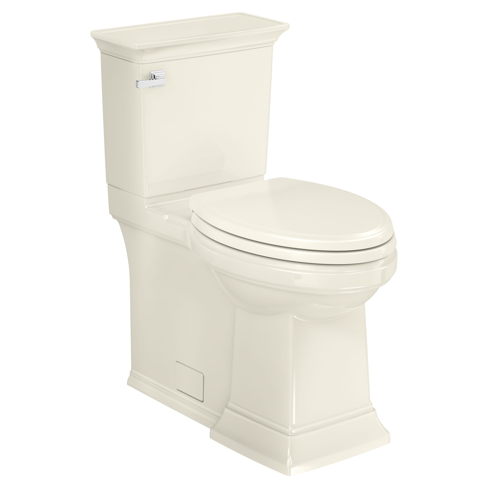 Toilette Town Square S à jupe, 2 pièces, 1,28 gpc/4,8 lpc, à cuvette allongée à hauteur de chaise avec siège